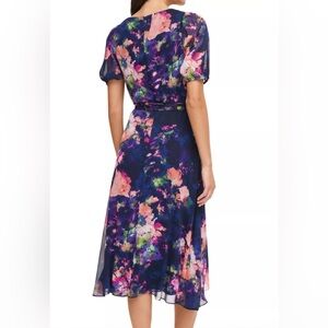 DKNY Vibrant Floral Maxi Dress